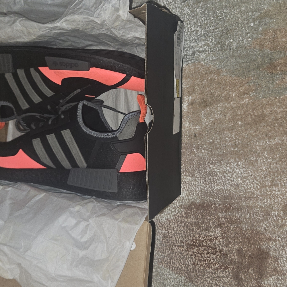 Adidas NMD R1 - Black and Red Sneakers - Size 14 - Picture 2 of 9